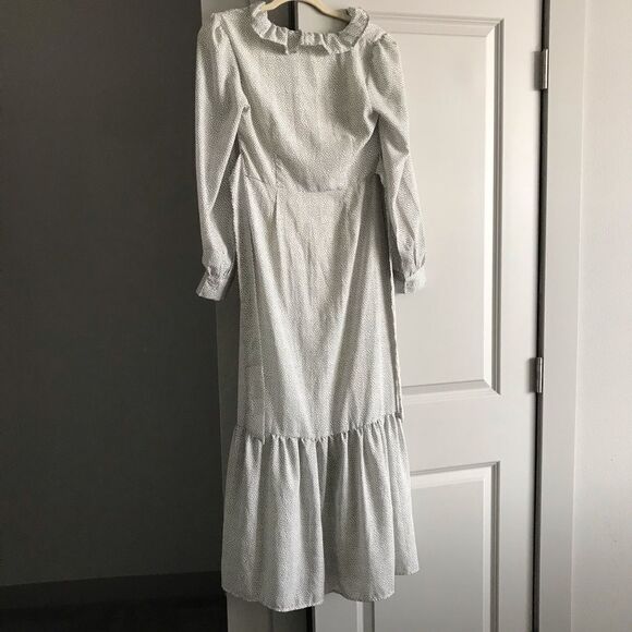 NASTY GAL POLKA DOT RUFFLE MIDI DRESS - Picture 4 of 4